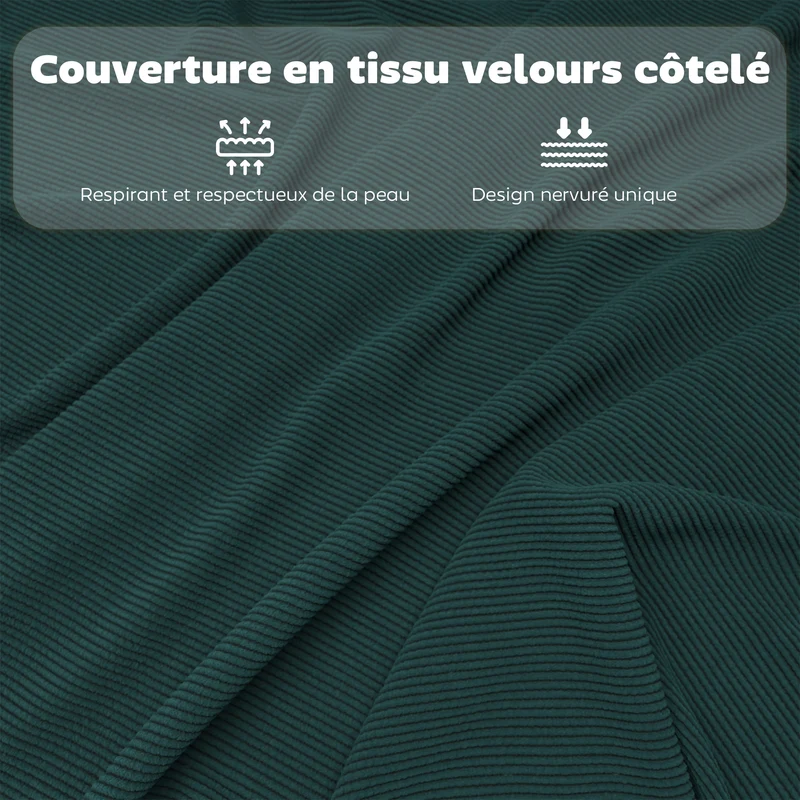 Lot de 4 chaises pliantes salle à manger 45 x 48,5 x 82 cm assise rembourrée gain de place très moderne en velours bleu 21_0003294
