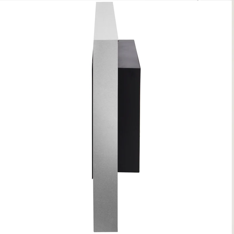 Cheminée bioéthanol murale encastrable 80 x 14 x 54 cm flammes sans fumée sécurisée antifuite design épuré en métal inox 21_0001111