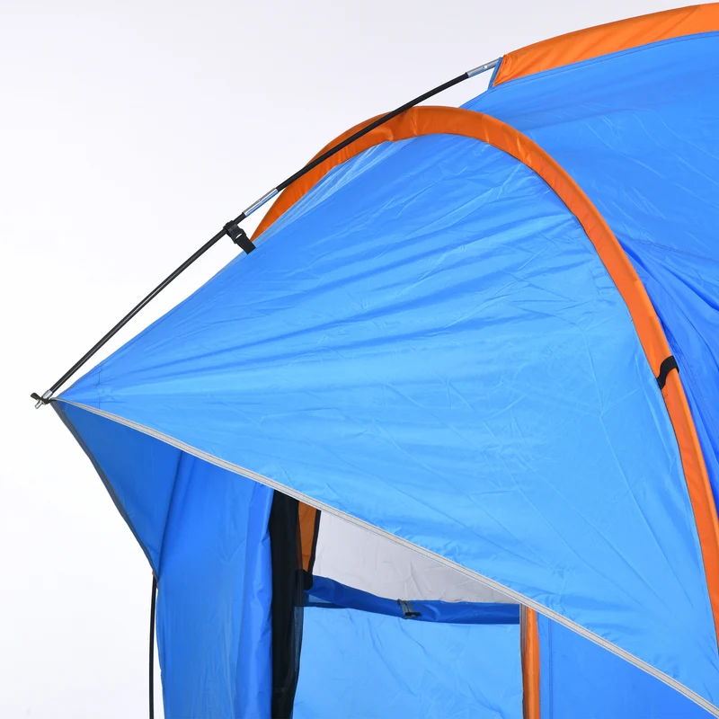 Tente de voiture pour suv hayon 5-6 personnes 239 x 210 x 210 cm imperméable trois portes moderne en polyester bleu 21_0006487
