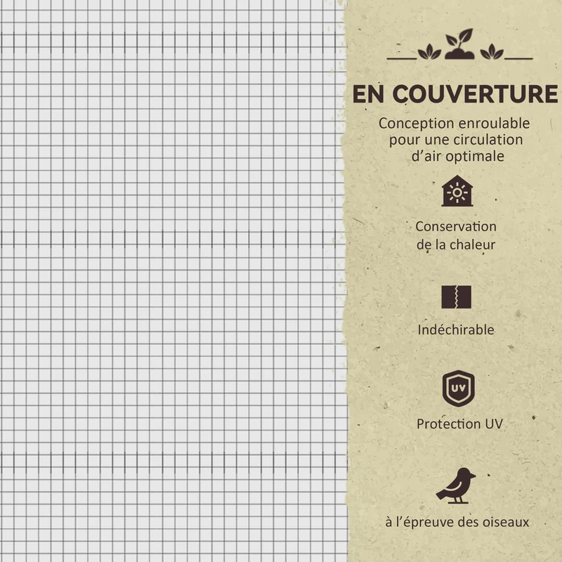 Potager surélevé 121 x 55 x 117 cm barrière anti nuisibles drainage efficace rustique contemporain en bois gris foncé 21_0004151
