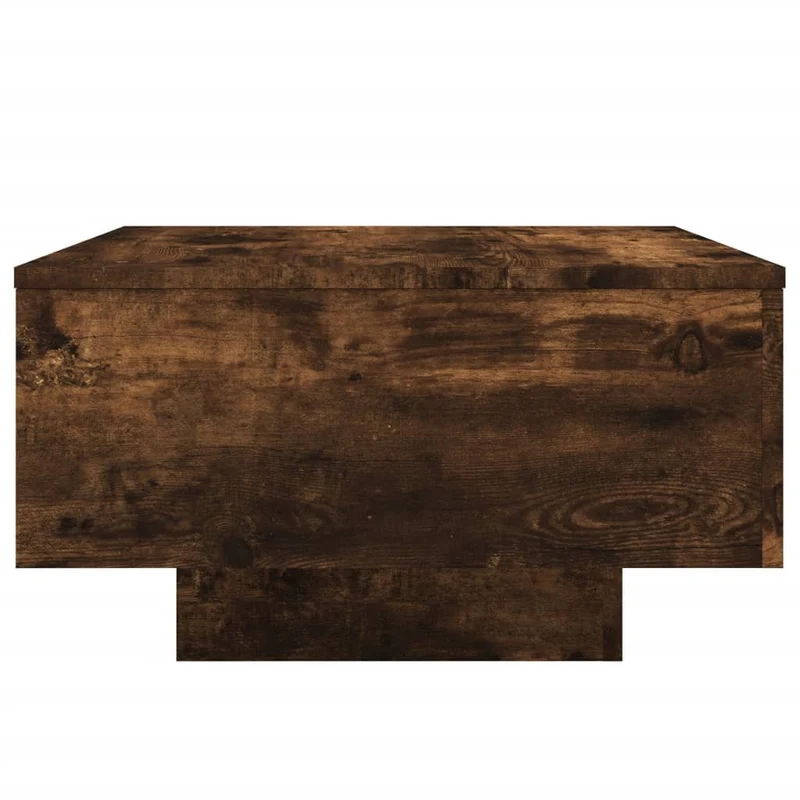 Table basse design moderne et contemporaine 55 x 55 x 31 cm bois d'ingénierie marron DEC038427