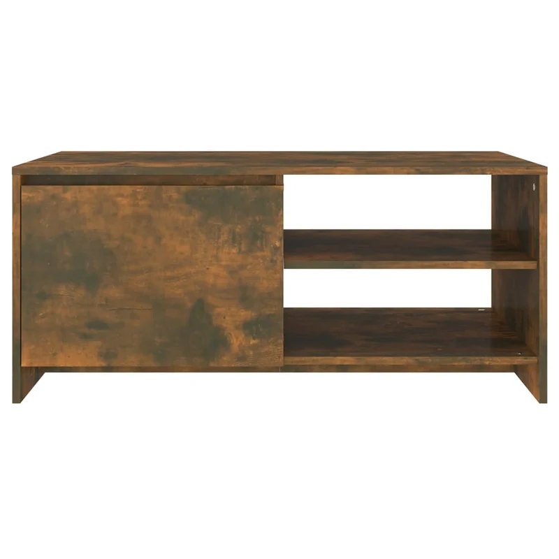 Table basse design moderne et contemporaine 102 x 50 x 45 cm bois d'ingénierie marron DEC038375