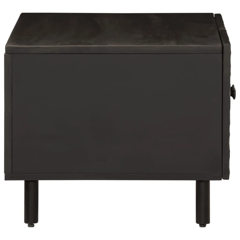 Table basse design moderne et contemporaine 80 x 50 x 40 cm bois massif de manguier noir DEC039770
