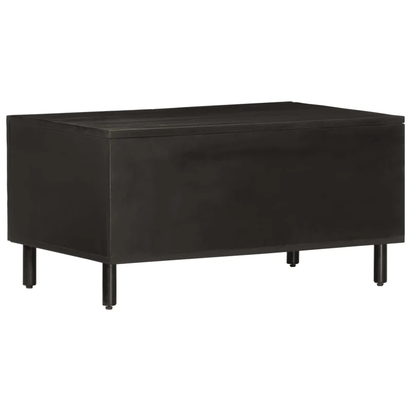 Table basse design moderne et contemporaine 80 x 50 x 40 cm bois massif de manguier noir DEC039770