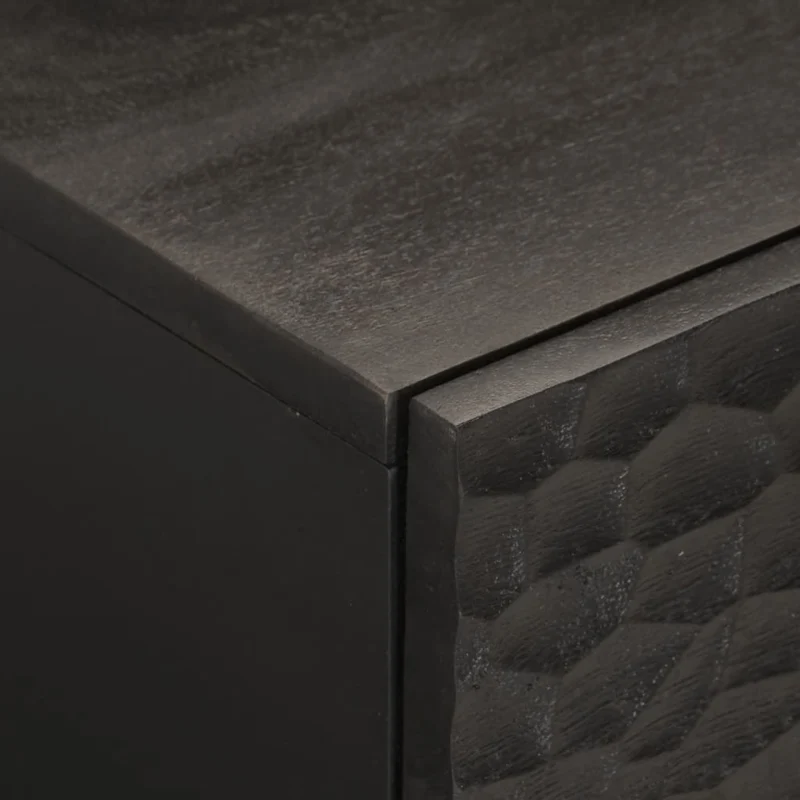 Table basse design moderne et contemporaine 80 x 50 x 40 cm bois massif de manguier noir DEC039770