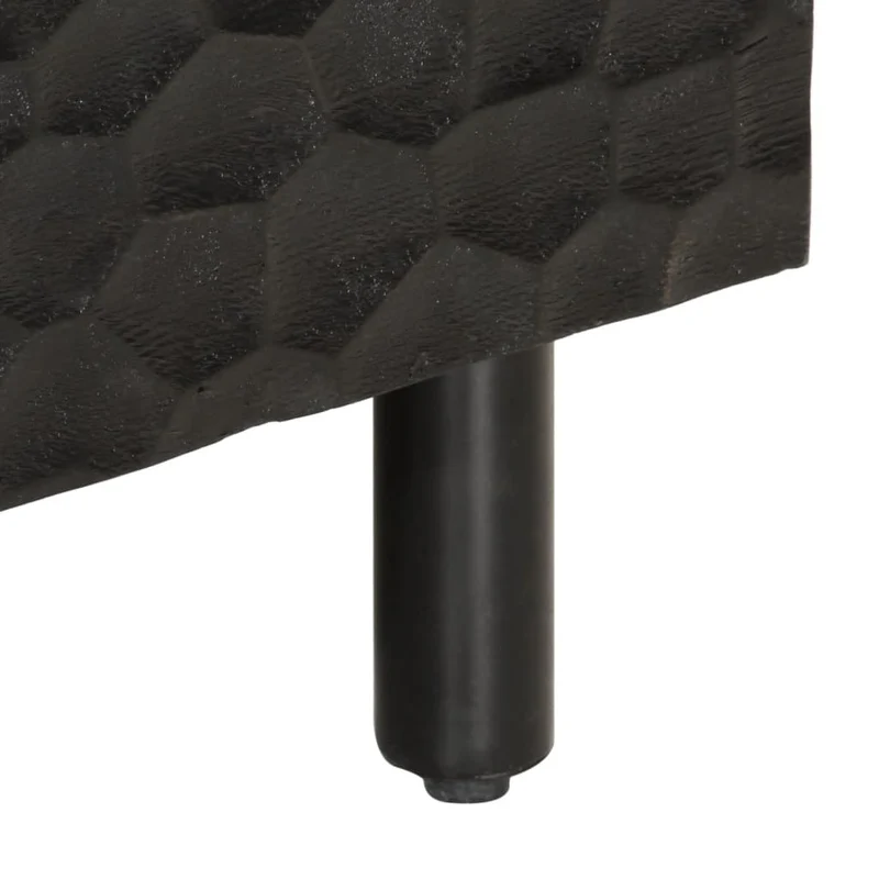 Table basse design moderne et contemporaine 80 x 50 x 40 cm bois massif de manguier noir DEC039770