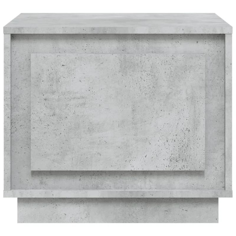 Table basse avec compartiment ouvert design moderne et contemporaine 51 x 50 x 44 cm bois d'ingénierie gris DEC039300