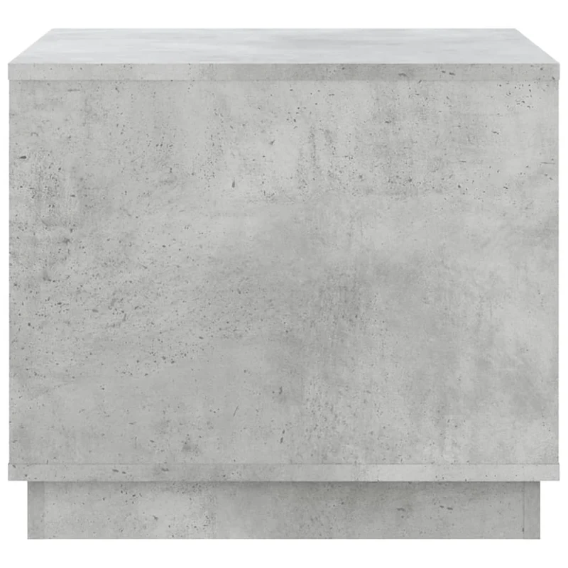 Table basse avec compartiment ouvert design moderne et contemporaine 51 x 50 x 44 cm bois d'ingénierie gris DEC039300