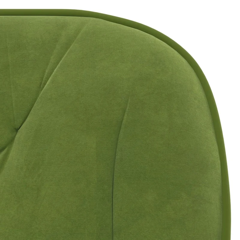 Lot de 2 chaises de salle à manger siège pivotant hauteur réglable en velours vert clair cadre en métal DEC025316