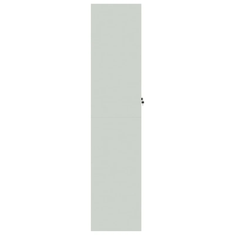 Caissons à tiroirs meuble de bureau étagères réglables portes verrouillables 90 x 40 x 180 cm acier gris DEC024540