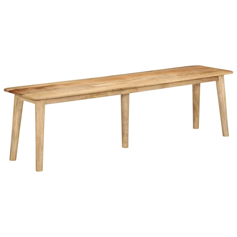 Banc de salle à manger cuisine design rustique 160 x 40 x 45 cm en bois massif de manguier DEC024999