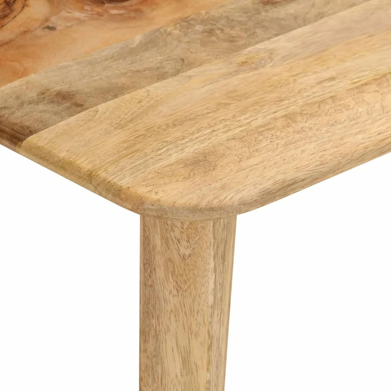 Banc de salle à manger cuisine design rustique 160 x 40 x 45 cm en bois massif de manguier DEC024999