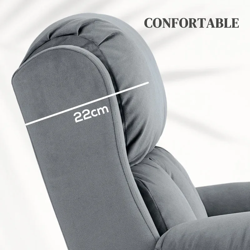 Fauteuil releveur électrique massage chauffage aide au lever 90 x 95 x 103 cm confortable contemporain en polyester gris 21_0000905