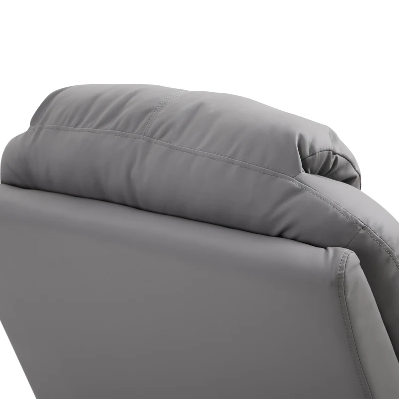 Fauteuil de massage inclinable électrique 82 x 97 x 110 cm siège ergonomique 8 points dossier réglable design en PU gris 21_0000803