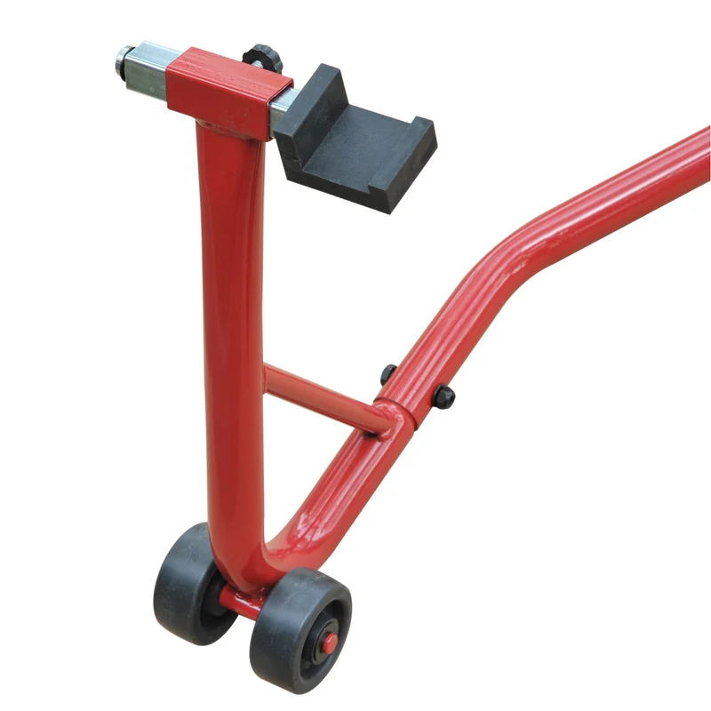 Béquille moto arrière lève moto entretien 80 x 50 x 40 cm réglable maniable pro industriel contemporain en acier rouge 21_0007186