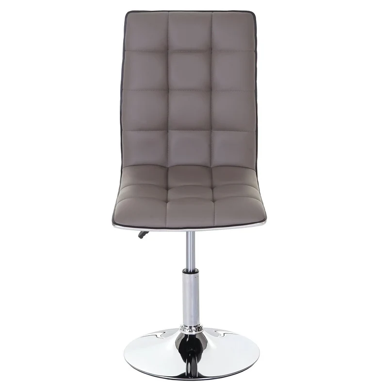 Lot de 6 chaises de salle à manger hauteur réglable en synthétique taupe CDS04294