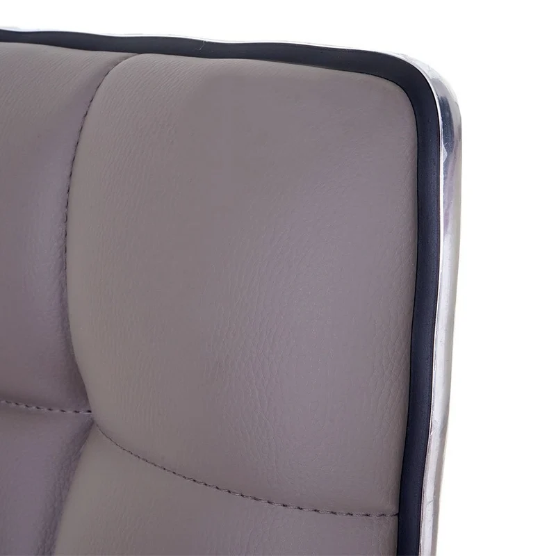 Lot de 6 chaises de salle à manger hauteur réglable en synthétique taupe CDS04294