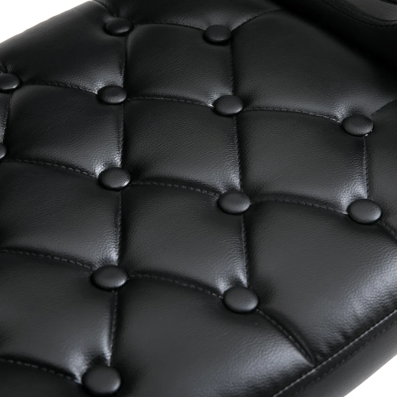 Tabouret de bar pivotant réglable 61 x 50 x 93-113 cm assise rembourrée accoudoirs design moderne salon en PU noir 21_0002160