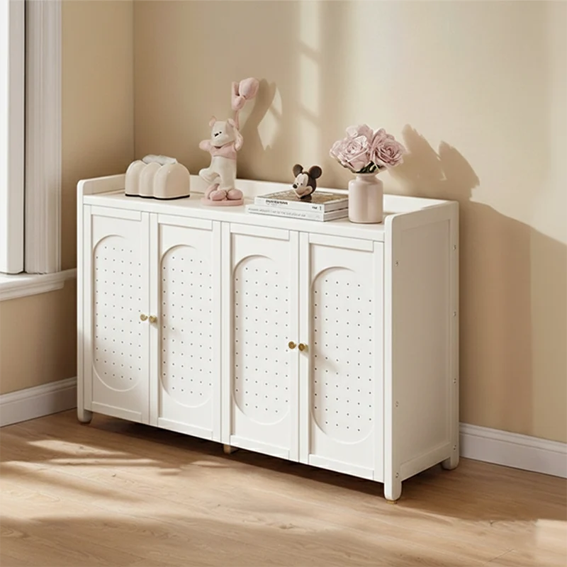 Modern Minimalist Rectangular MDF Nan Bamboo Shoe Storage 5/6/7/8-Tier For Entryways