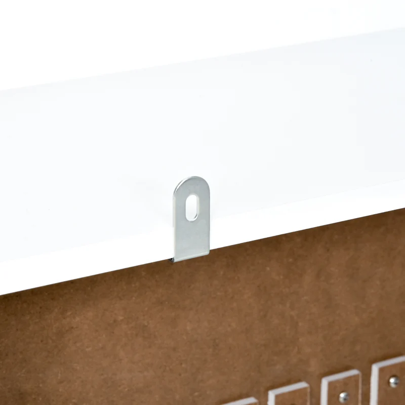 Cache-radiateur à lattes verticales 78 x 19 x 82 cm avec étagère ventilation optimisée contemporain épuré en MDF blanc 21_0001108