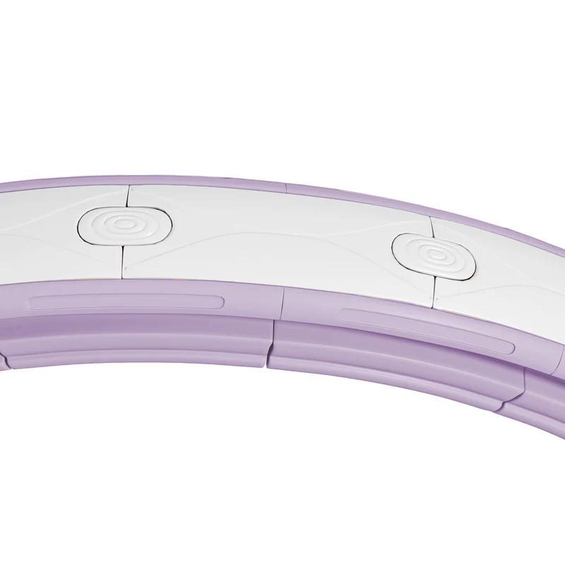 Cerceau de sport masseur ajustable tour de taille 76 x 113 cm 16 sections tonifiant confort scandinave en abs violet 21_0006922