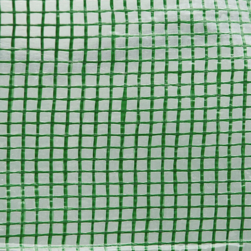 Serre de jardin tunnel 450 x 300 x 200 cm protection anti-uv porte enroulable contemporain pratique en polyéthylène vert 21_0004247