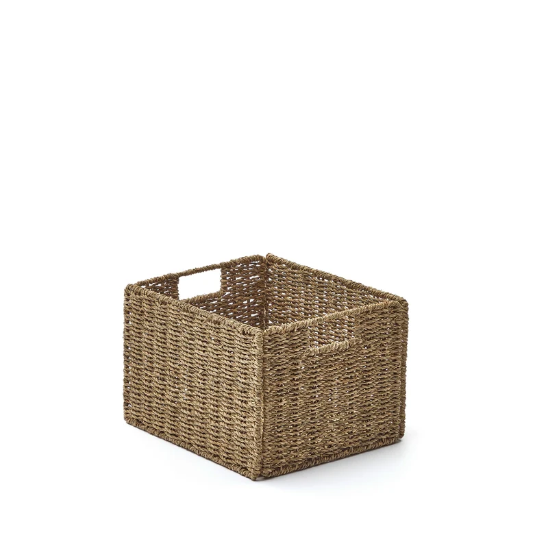 Tossa natural fibre folding box, 32 x 27 cm