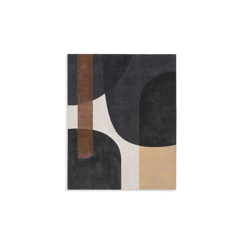Tonol, brown abstract canvas, 100 x 80 cm