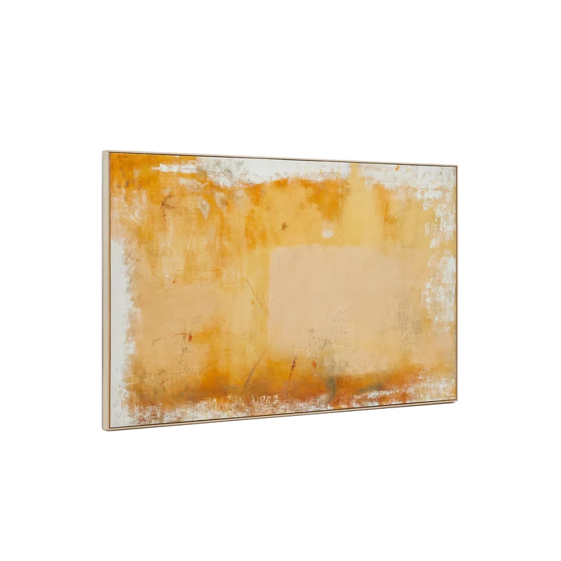 Selnar abstract yellow painting 202 x 122 cm