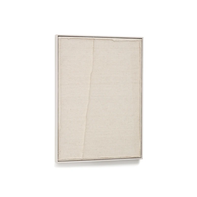 Maha white wall hanging with vertical line 52 x 72 cm