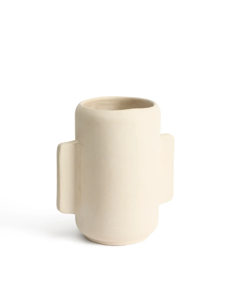 Mireni papier-mâché vase beige 38 cm
