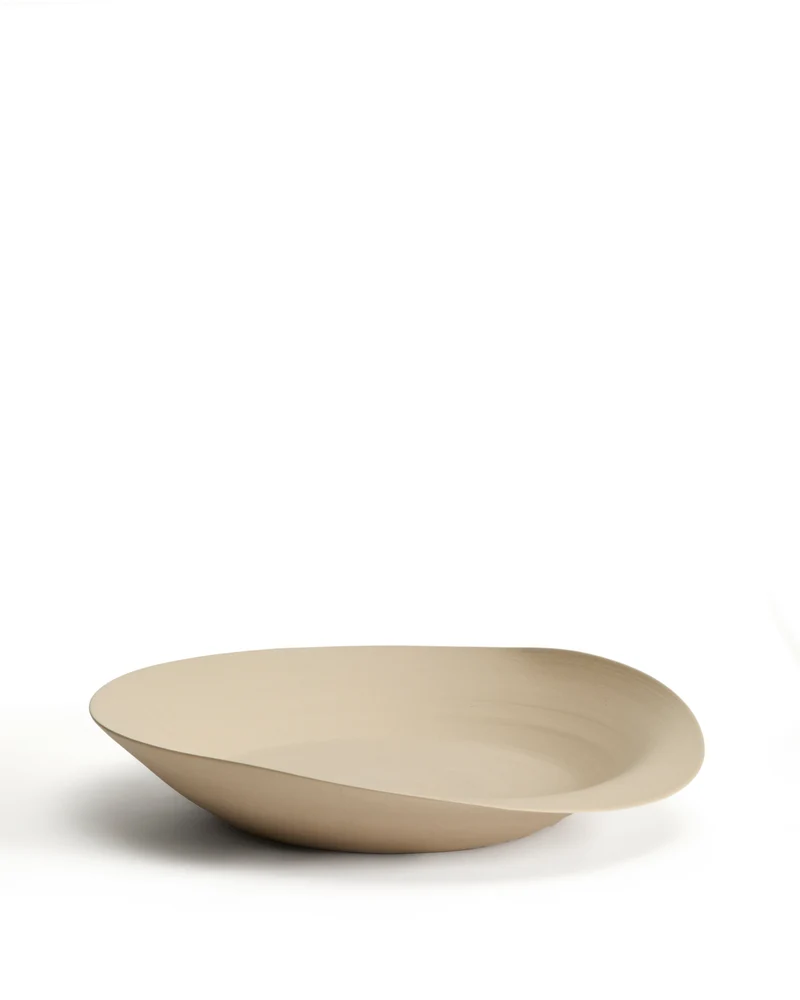 Ebenor beige ceramic centerpiece Ø 53 cm