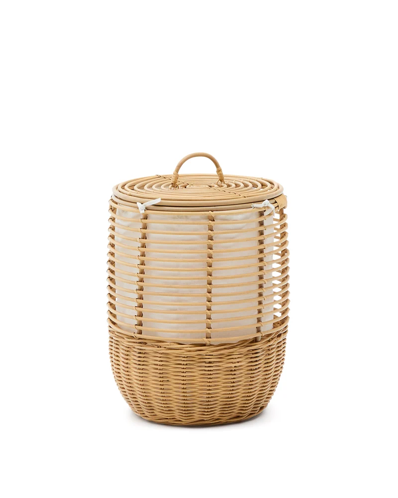 Liora rattan laundry basket 59cm