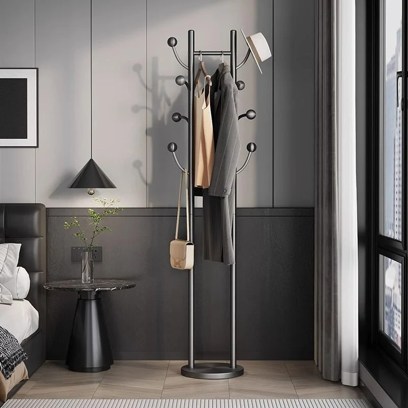 Modern Minimalist Rectangular Tree Branch Stainless Steel Marble Hall Tree For Bedroom & Entryways
