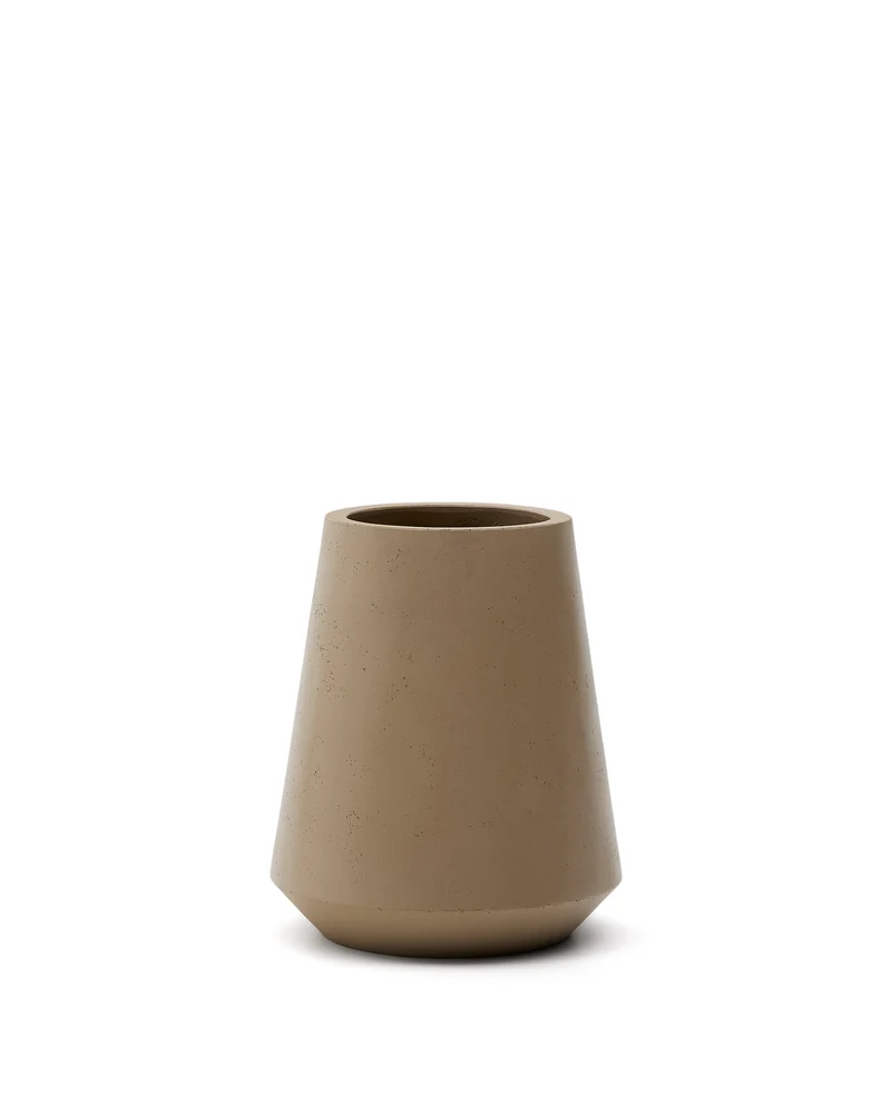 Calun beige cement planter Ø 50cm
