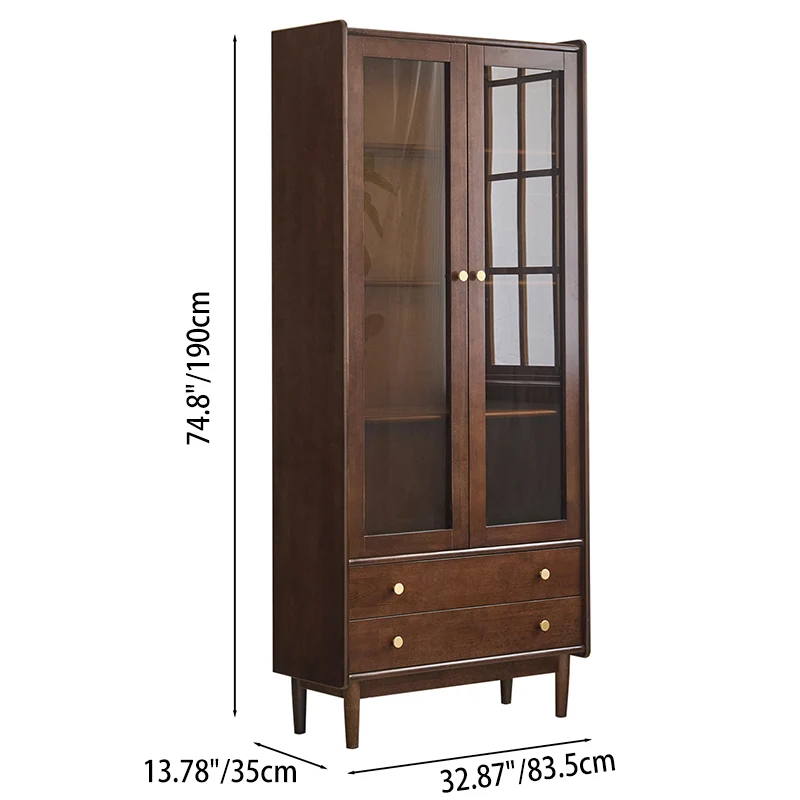 Contemporary Nordic Rectangular Rubberwood Pine Rubberwood Plywood Storage Cabinet 1-Cabinet For Living Room