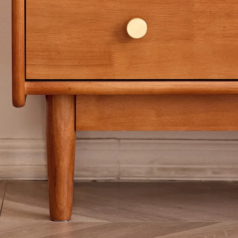 Contemporary Nordic Rectangular Rubberwood Pine Rubberwood Plywood Storage Cabinet 1-Cabinet For Living Room