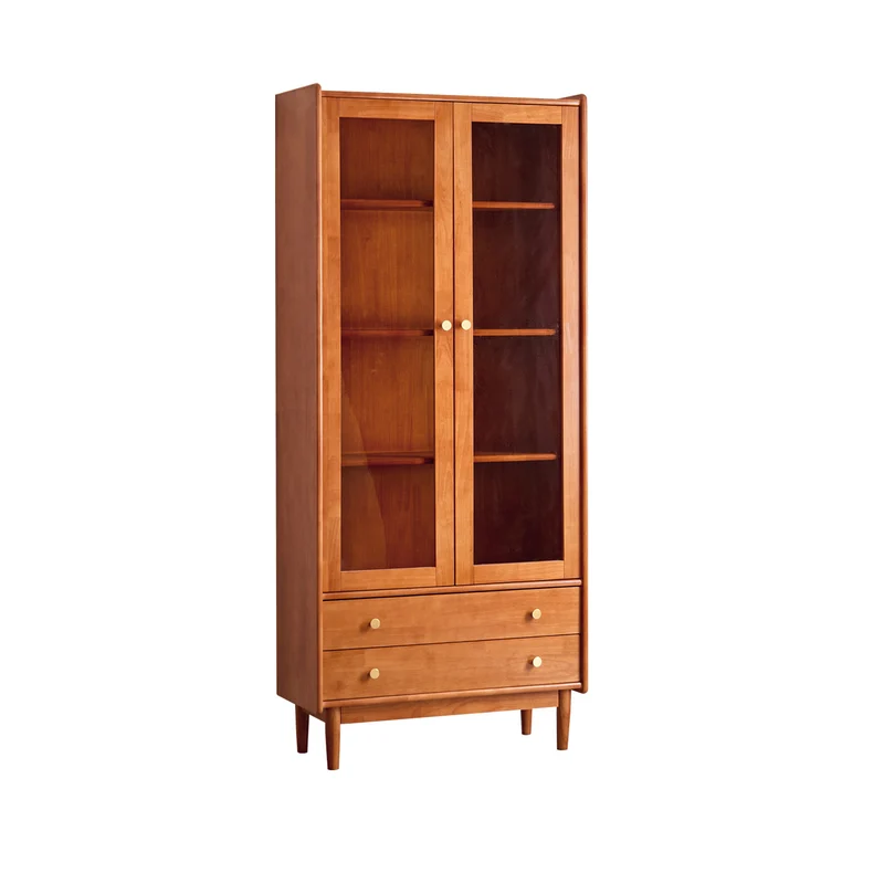 Contemporary Nordic Rectangular Rubberwood Pine Rubberwood Plywood Storage Cabinet 1-Cabinet For Living Room