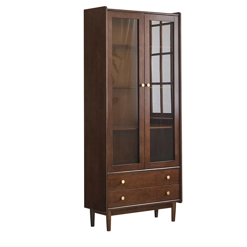 Contemporary Nordic Rectangular Rubberwood Pine Rubberwood Plywood Storage Cabinet 1-Cabinet For Living Room