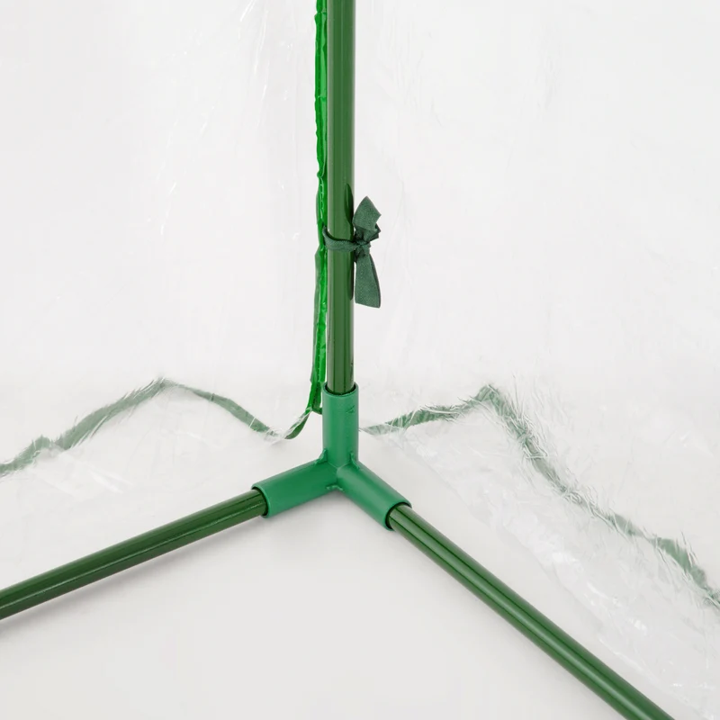Serre tunnel de jardin 200 x 100 x 80 cm protège contre le gel optimise le rendement contemporain épuré en PVC vert 21_0004141