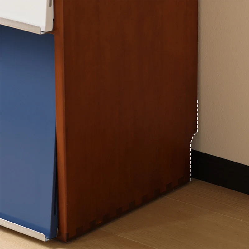 Traditional French Rubber Wood Stainless Steel Square Storage Cabinet 4/6 Storage For Living Room
