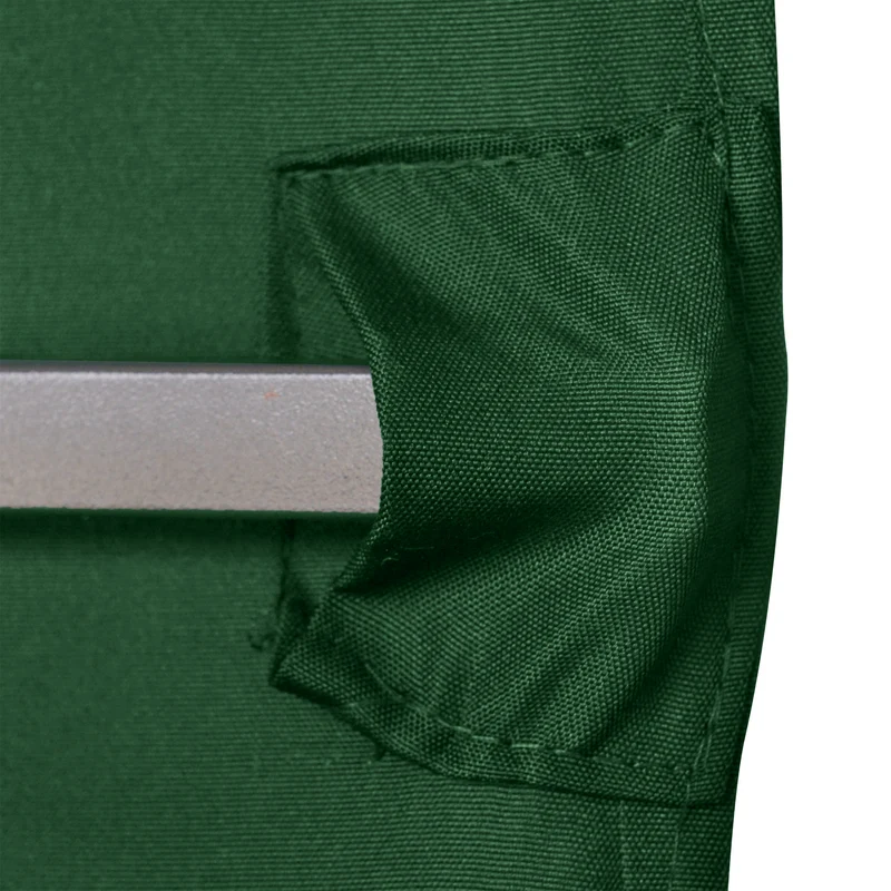 Toile de rechange pavillon 298 x 295 cm anti-uv ventilation pose rapide extérieur contemporain épuré en polyester vert 21_0004759