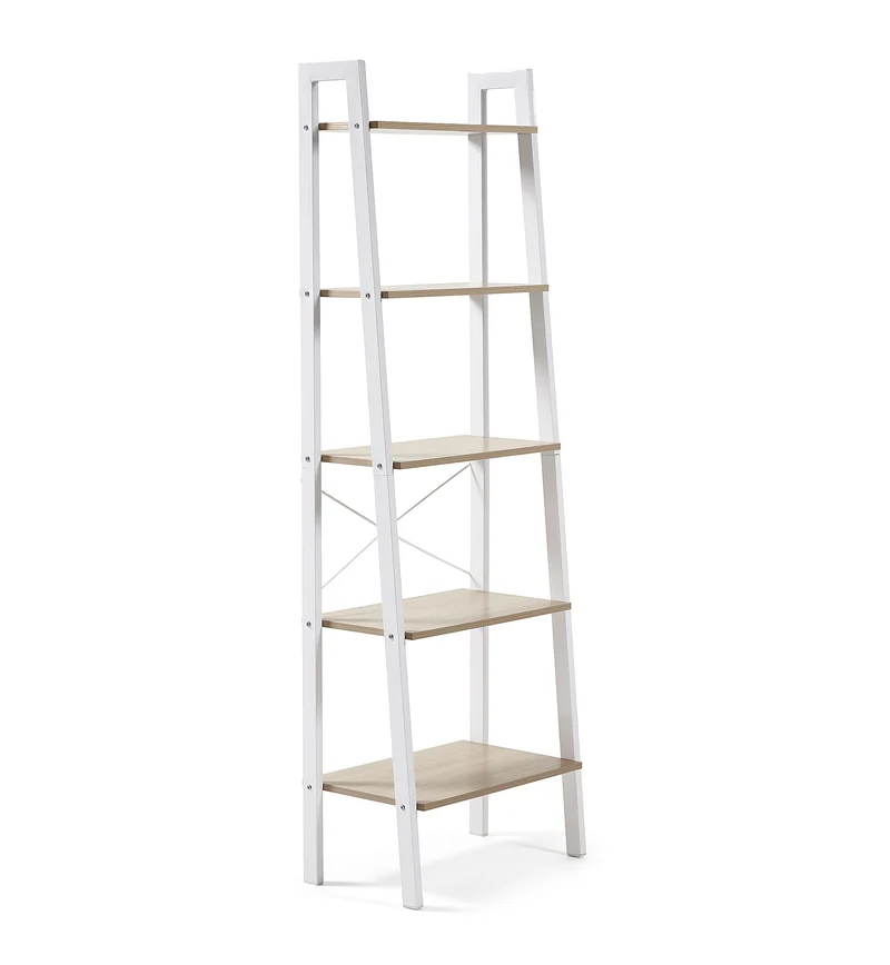 Aarhus shelving unit in white, 56 x 172 cm