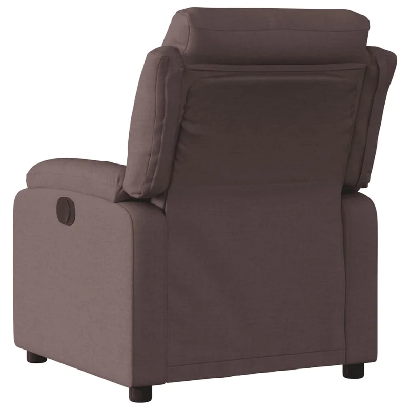Fauteuil relax TV fonction d'inclinaison électrique très confortable en tissu marron foncé DEC028411