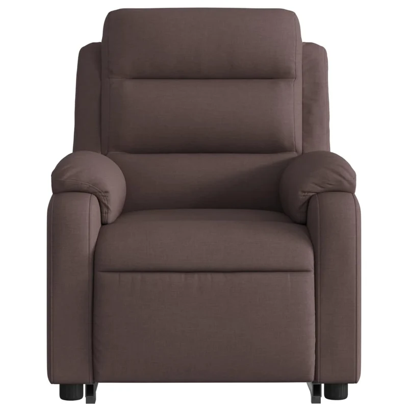 Fauteuil relax TV fonction de levage électrique très confortable en tissu marron foncé DEC028403