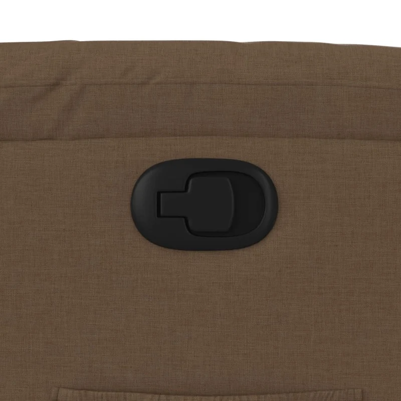 Fauteuil relax TV rembourrage confortable fonction d'inclinaison manuelle en tissu marron DEC028039
