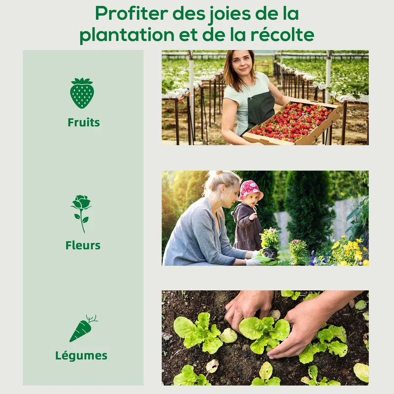 Serre de jardin 200 x 77 x 169 cm protection anti-UV moustiquaires renforts montage facile épuré en polyéthylène vert 21_0004070