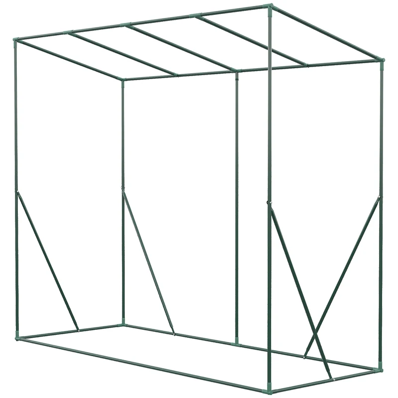 Serre de jardin 200 x 77 x 169 cm protection anti-UV moustiquaires renforts montage facile épuré en polyéthylène vert 21_0004070