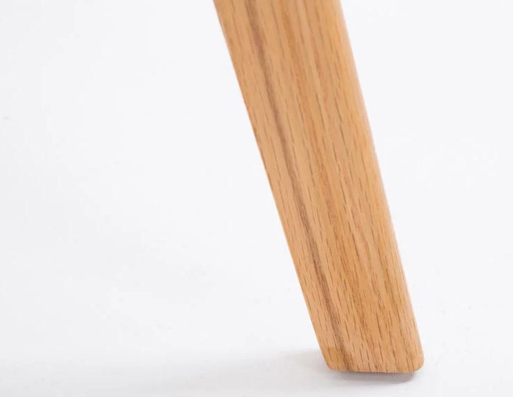 Lot de 2 tabourets de bar style scandinave avec assise en similicuir et plastique noir et structure en bois naturel 10_0006032