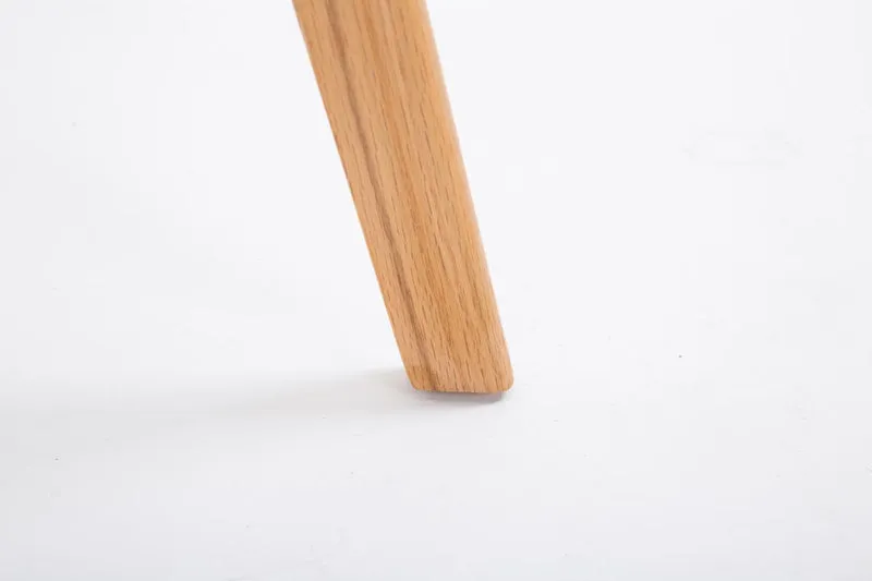 Tabouret de bar x1 style scandinave avec assise en similicuir et plastique blanc et structure en bois naturel 10_0006014